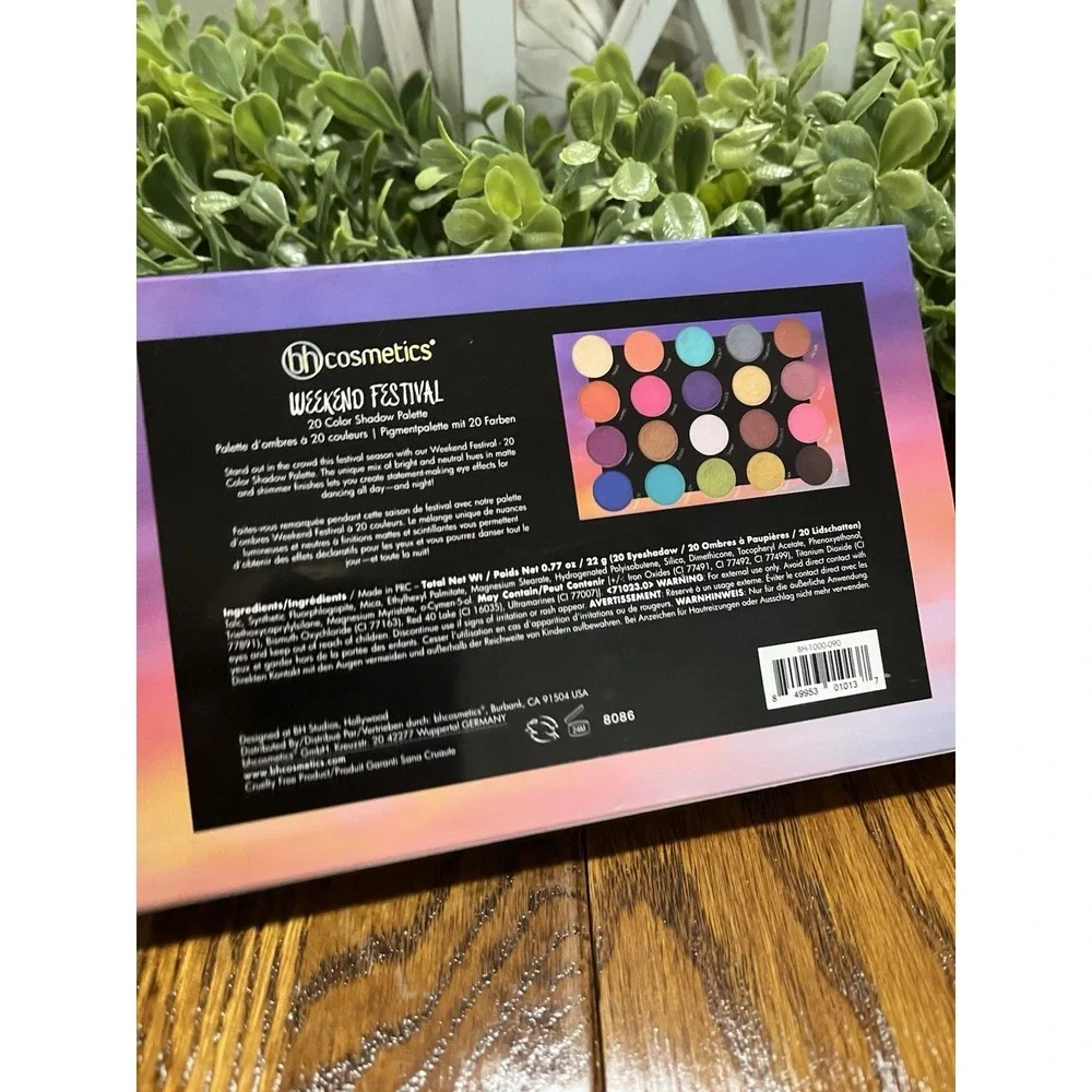 BH Cosmetics Weekend Festival ( 20‎ Color Eye Shadow Palette) New With Box